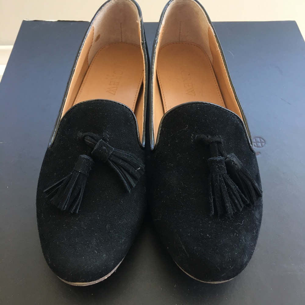 JCrew flats with tassels